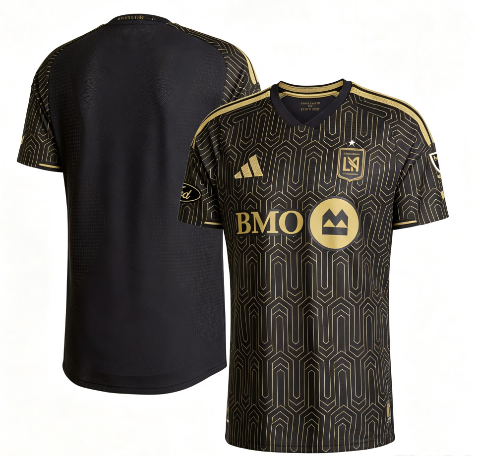 LAFC adidas 2026 Primary Kit On-Field Authentic Patch Jersey - Black thumbnail 4