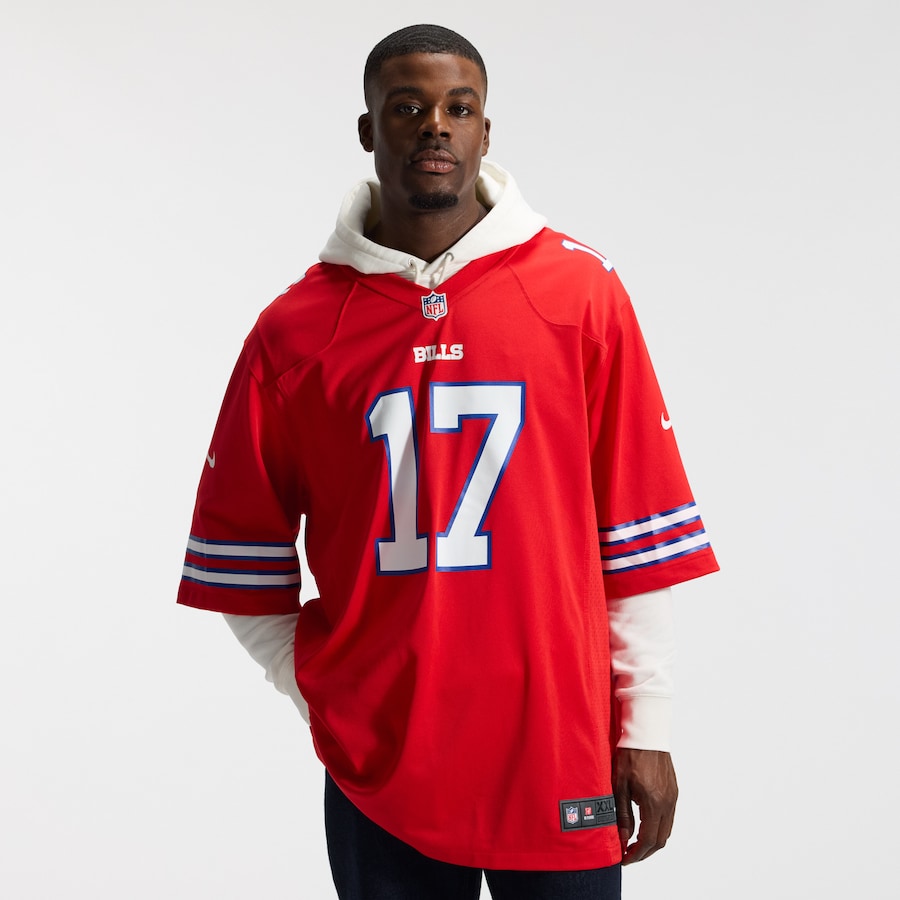 Josh Allen Buffalo Bills Nike Alternate Game Jersey - Red thumbnail 3