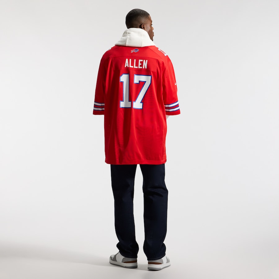 Josh Allen Buffalo Bills Nike Alternate Game Jersey - Red thumbnail 6