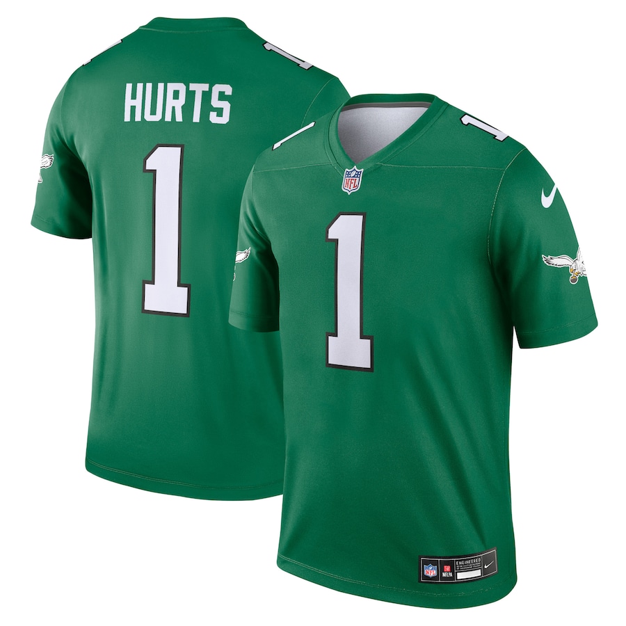 Jalen Hurts Philadelphia Eagles Nike Legend Player Performance Top - Kelly Green thumbnail 2