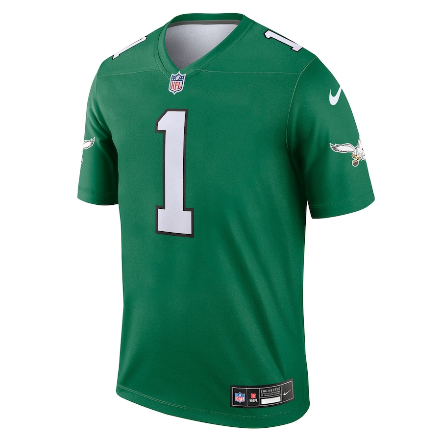 Jalen Hurts Philadelphia Eagles Nike Legend Player Performance Top - Kelly Green thumbnail 3