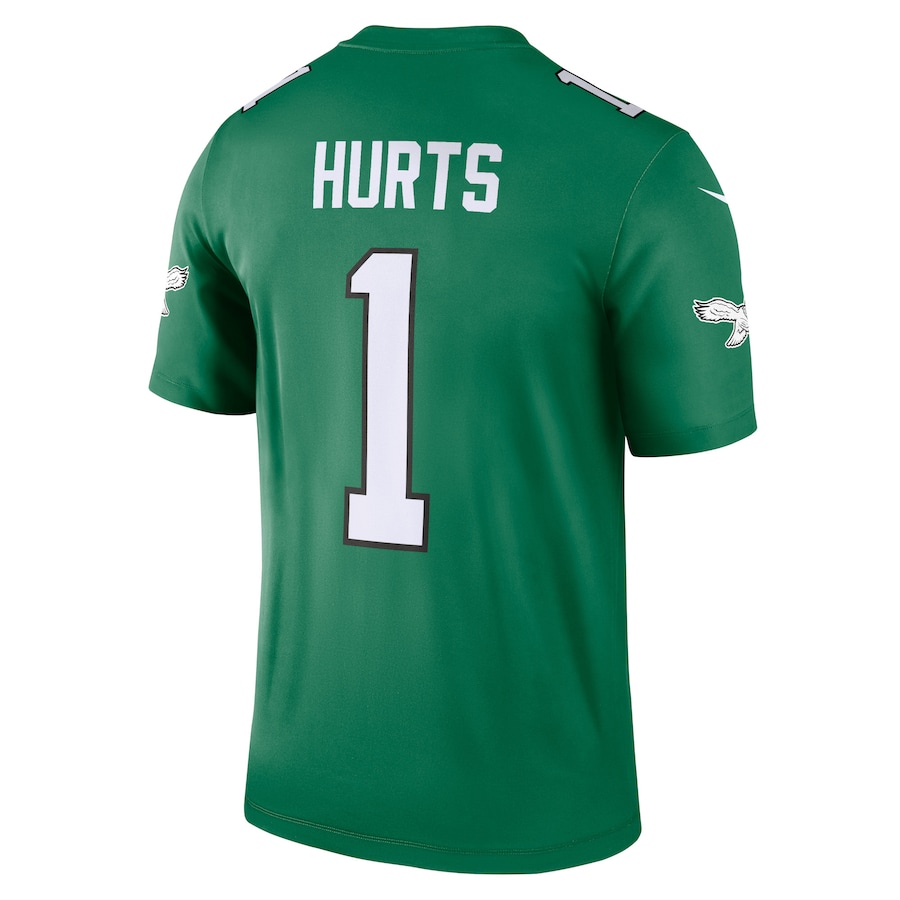 Jalen Hurts Philadelphia Eagles Nike Legend Player Performance Top - Kelly Green thumbnail 4
