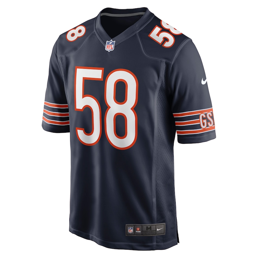 Darnell Wright Chicago Bears Nike  Game Jersey - Navy thumbnail 3