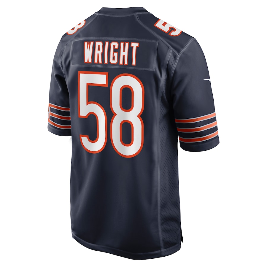 Darnell Wright Chicago Bears Nike  Game Jersey - Navy thumbnail 4