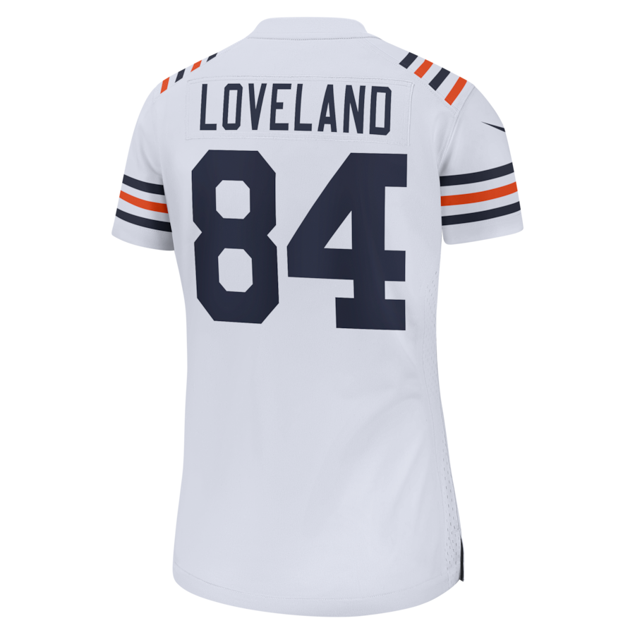 Colston Loveland Chicago Bears Nike Women's Alternate Game Jersey - White thumbnail 4
