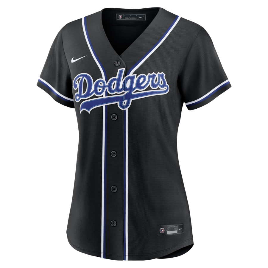 Teoscar Hernández Los Angeles Dodgers Nike Women's Fashion Black Out Replica Jersey thumbnail 3