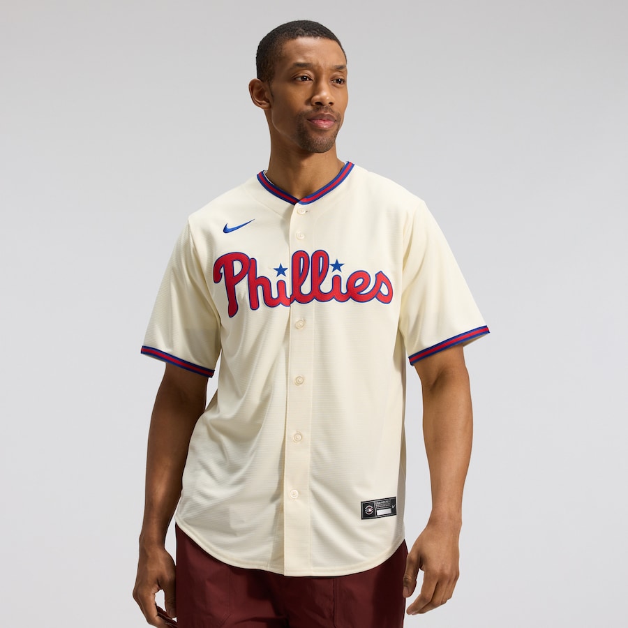 Philadelphia Phillies Nike Alternate Replica Jersey - Cream thumbnail 2