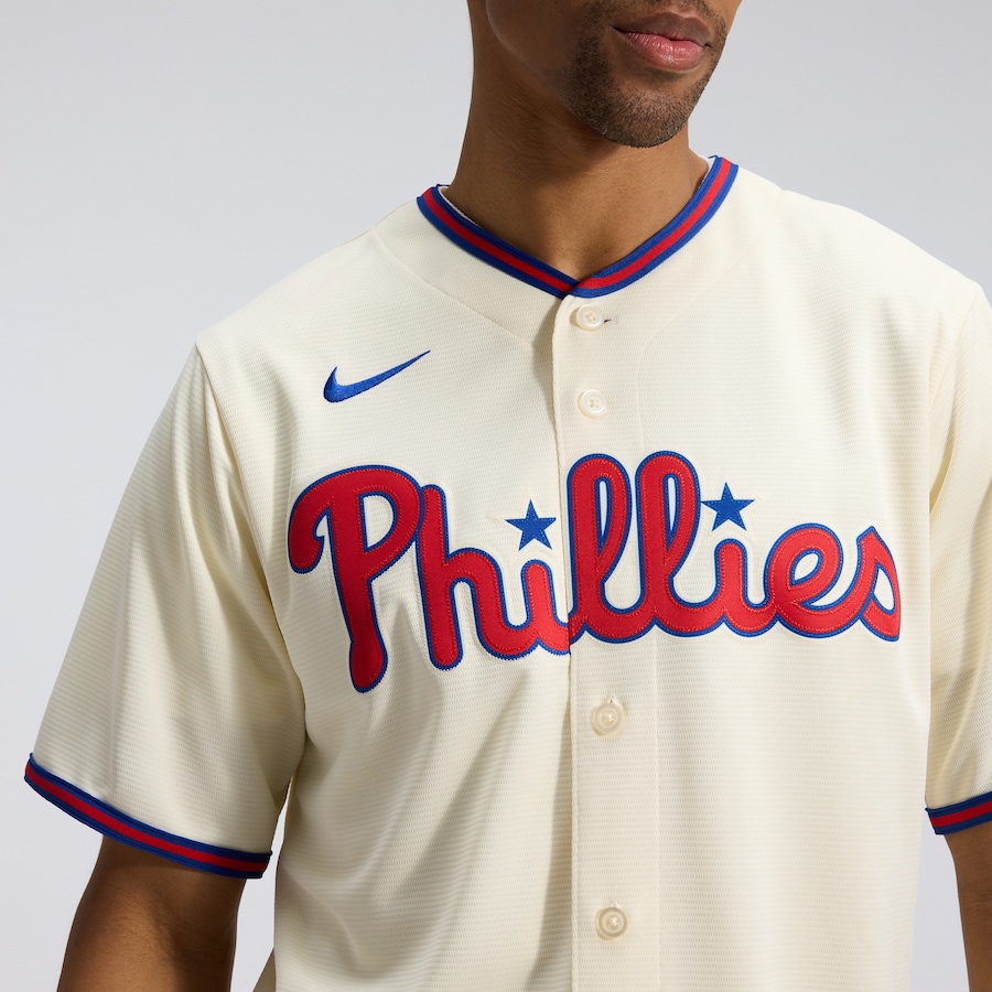 Philadelphia Phillies Nike Alternate Replica Jersey - Cream thumbnail 9