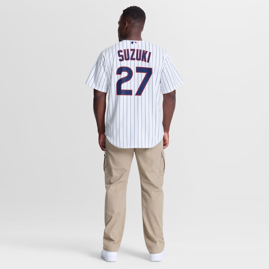 Seiya Suzuki Chicago Cubs Nike Home Replica Jersey - White thumbnail 6