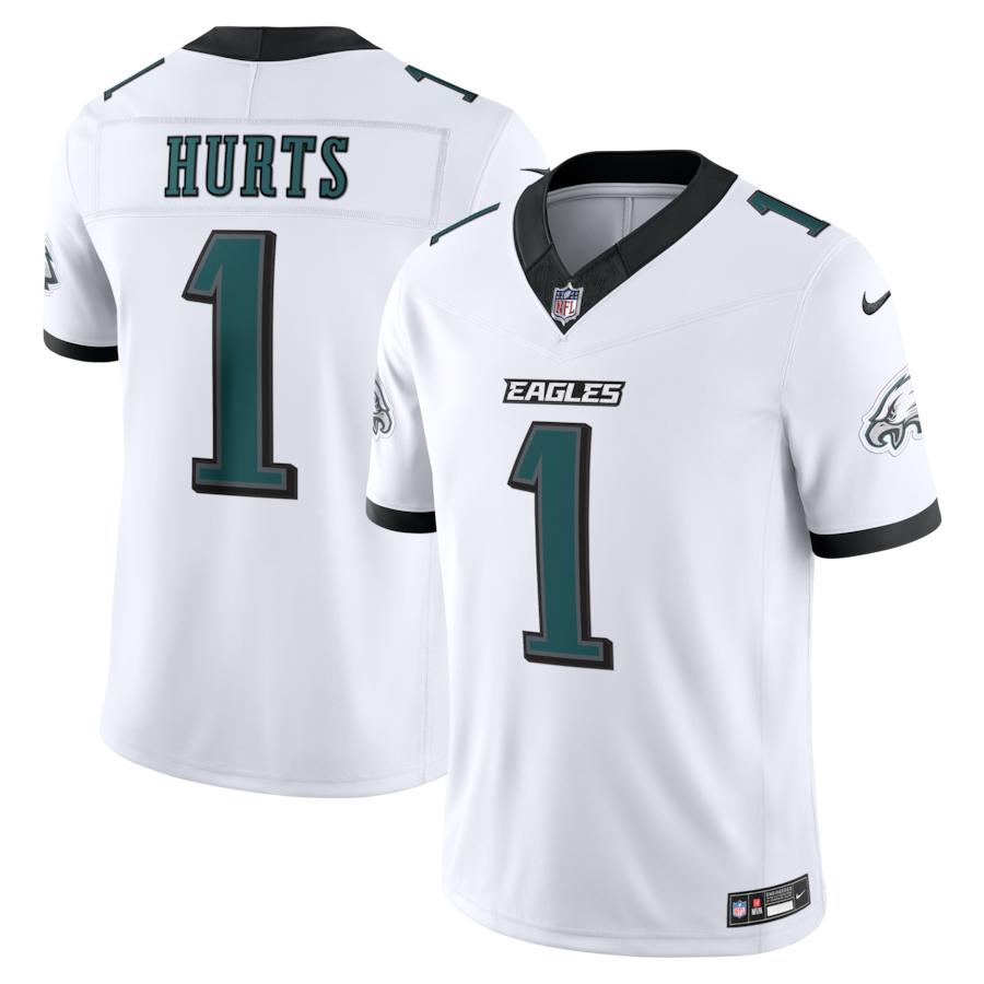 Jalen Hurts Philadelphia Eagles Nike Vapor F.U.S.E. Stitched Limited Jersey - White thumbnail 2