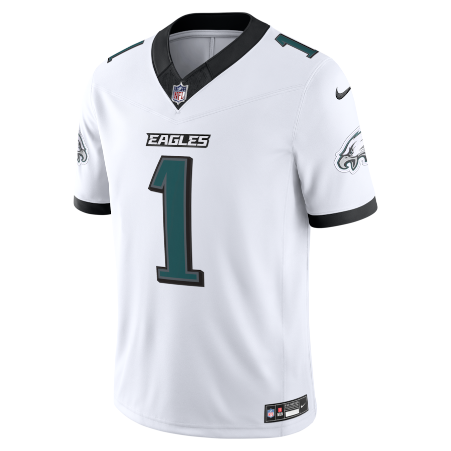 Jalen Hurts Philadelphia Eagles Nike Vapor F.U.S.E. Stitched Limited Jersey - White thumbnail 3