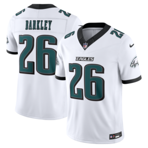 Saquon Barkley Philadelphia Eagles Nike Vapor F.U.S.E. Stitched Limited Jersey - White