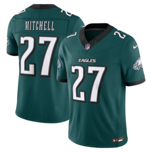 Quinyon Mitchell Philadelphia Eagles Nike Team Vapor F.U.S.E. Stitched Limited Jersey - Midnight Green