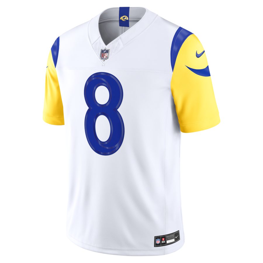 Jared Verse Los Angeles Rams Nike Vapor F.U.S.E. Stitched Limited Jersey - White thumbnail 7