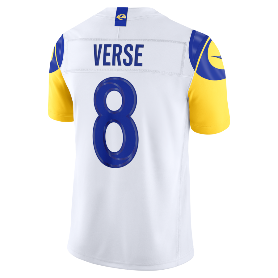 Jared Verse Los Angeles Rams Nike Vapor F.U.S.E. Stitched Limited Jersey - White thumbnail 8