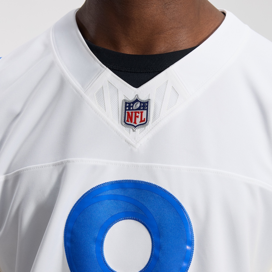 Jared Verse Los Angeles Rams Nike Vapor F.U.S.E. Stitched Limited Jersey - White thumbnail 10