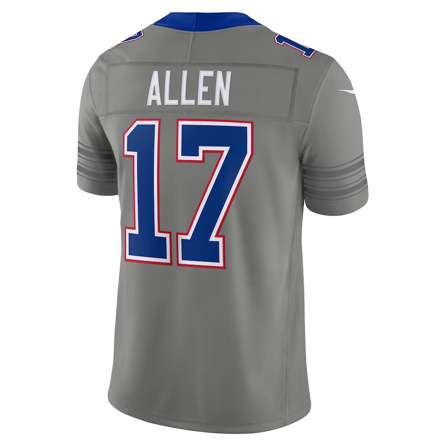 Josh Allen Buffalo Bills Nike Nickel City Vapor F.U.S.E. Stitched Limited Jersey - Gray thumbnail 4