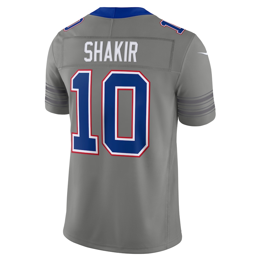 Khalil Shakir Buffalo Bills Nike Nickel City Vapor F.U.S.E. Stitched Limited Jersey - Gray thumbnail 4