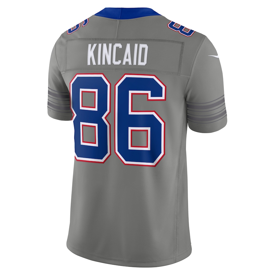 Dalton Kincaid Buffalo Bills Nike Nickel City Vapor F.U.S.E. Stitched Limited Jersey - Gray thumbnail 4