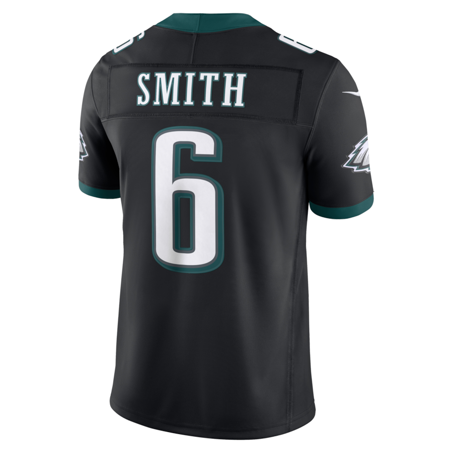 DeVonta Smith Philadelphia Eagles Nike Alternate Vapor F.U.S.E. Stitched Limited Jersey - Black thumbnail 4
