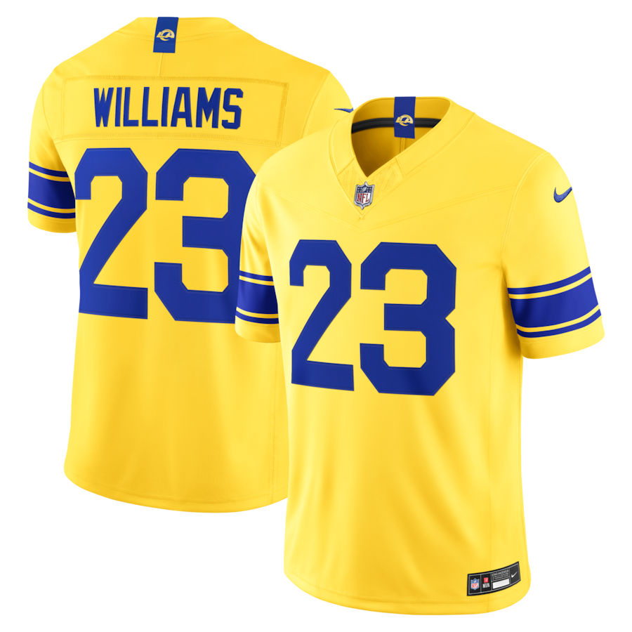 Kyren Williams Los Angeles Rams Nike Classic Sol Vapor F.U.S.E. Stitched Limited Jersey thumbnail 2