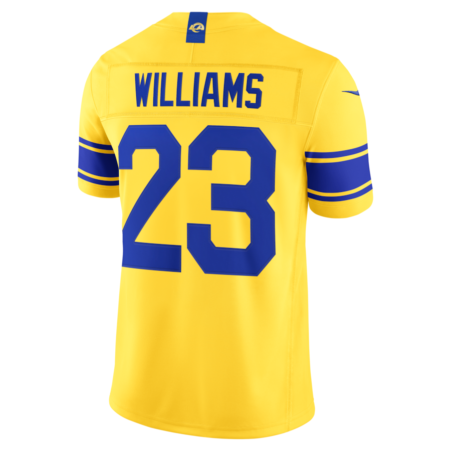 Kyren Williams Los Angeles Rams Nike Classic Sol Vapor F.U.S.E. Stitched Limited Jersey thumbnail 4