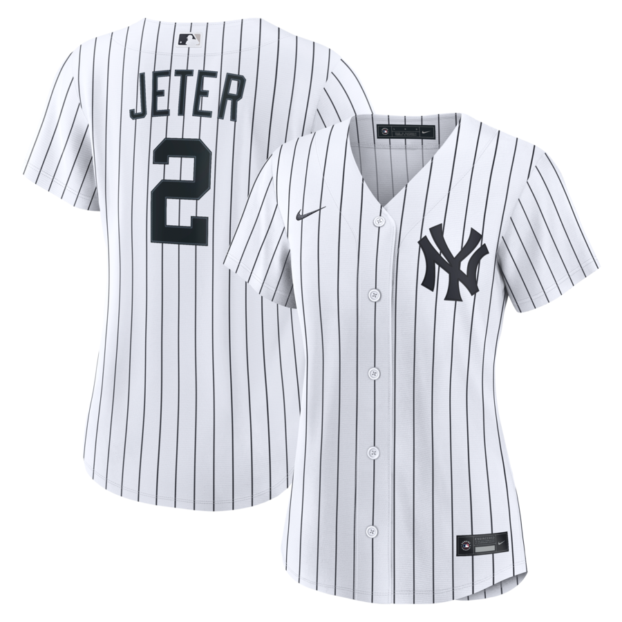 Derek Jeter New York Yankees Nike Women's Home Retired Replica Jersey - White