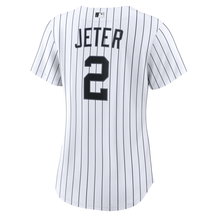 Derek Jeter New York Yankees Nike Women's Home Retired Replica Jersey - White thumbnail 4
