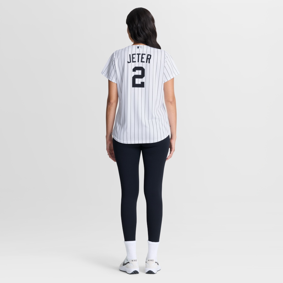 Derek Jeter New York Yankees Nike Women's Home Retired Replica Jersey - White thumbnail 6