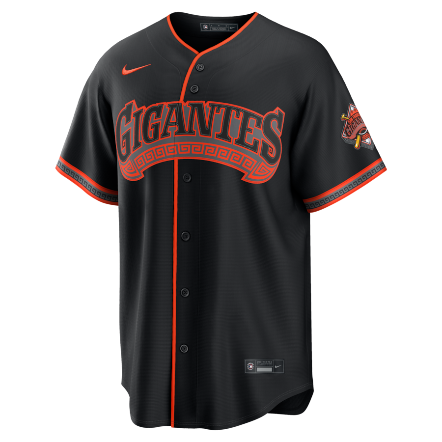 Rafael Devers San Francisco Giants Nike Alternate Stadium Jersey - Black thumbnail 3