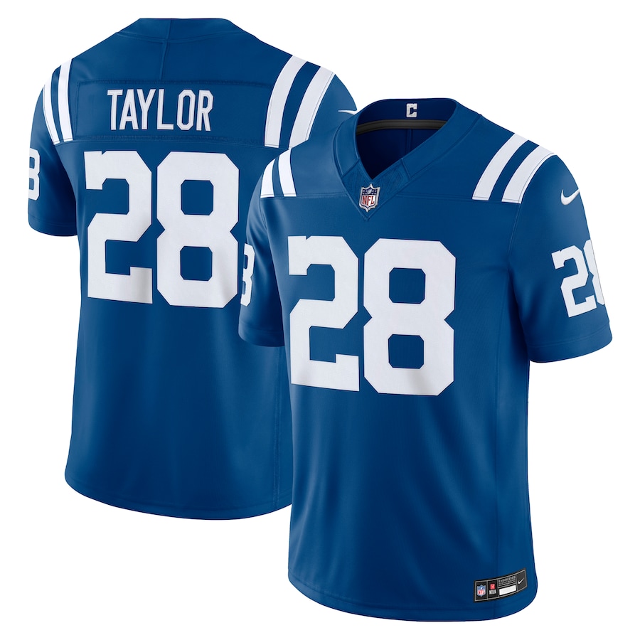 Jonathan Taylor Indianapolis Colts Nike Team Vapor F.U.S.E. Stitched Limited Jersey - Royal thumbnail 2