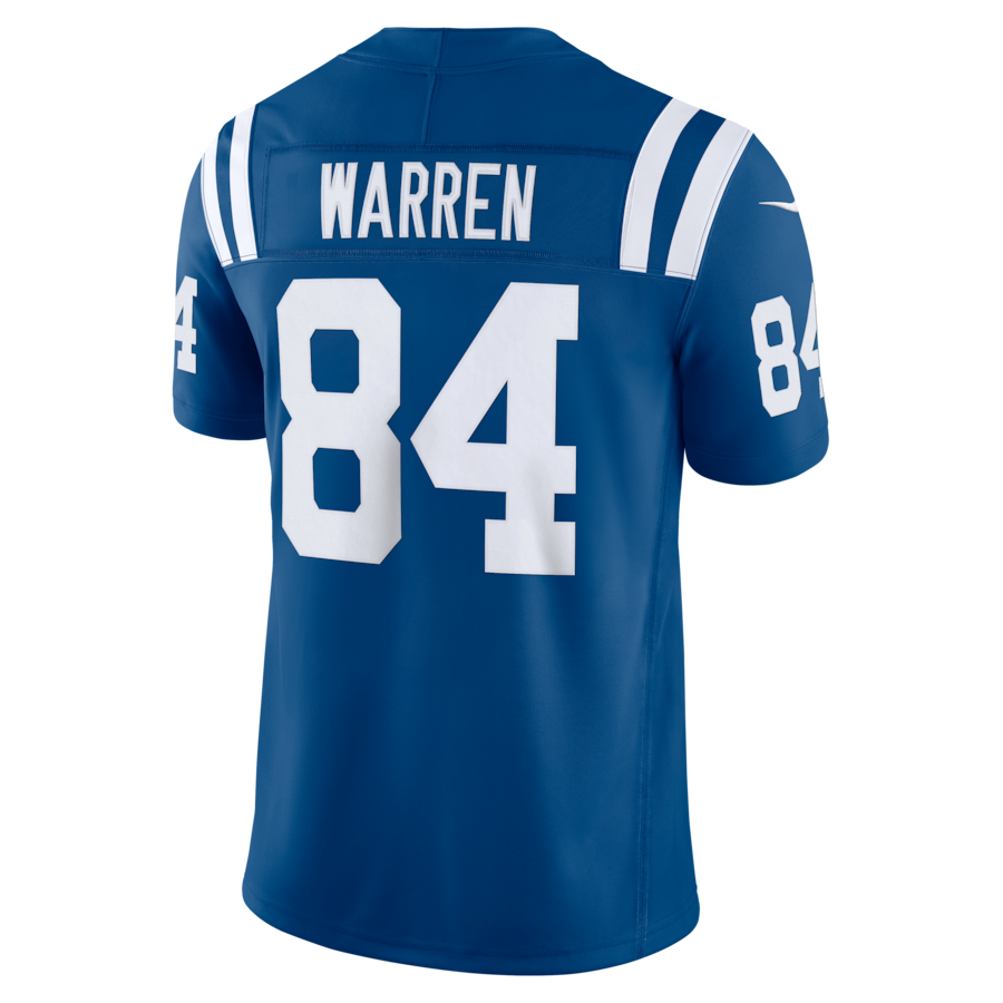 Tyler Warren Indianapolis Colts Nike Team Vapor F.U.S.E. Stitched Limited Jersey - Royal thumbnail 8