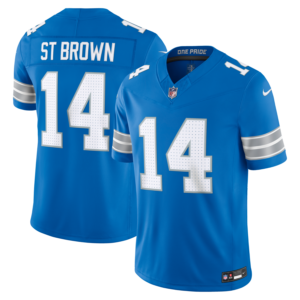 Amon-Ra St. Brown Detroit Lions Nike Team Vapor F.U.S.E. Stitched Limited Jersey - Blue