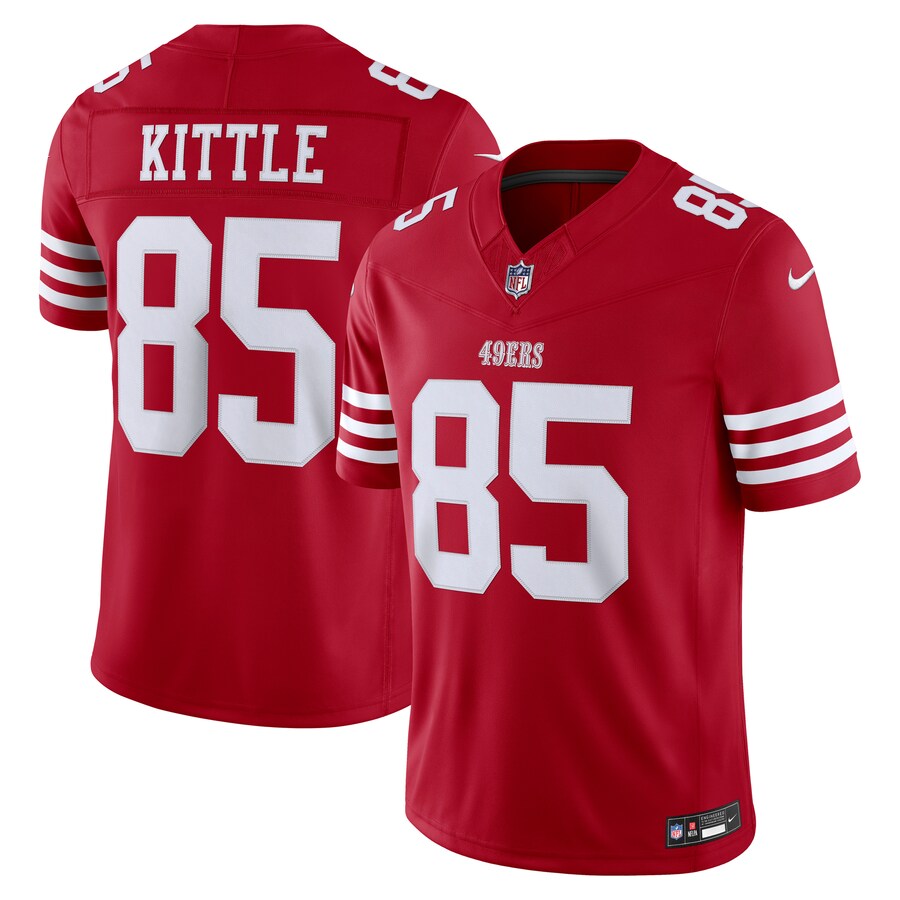 George Kittle San Francisco 49ers Nike Team Vapor F.U.S.E. Stitched Limited Jersey - Scarlet