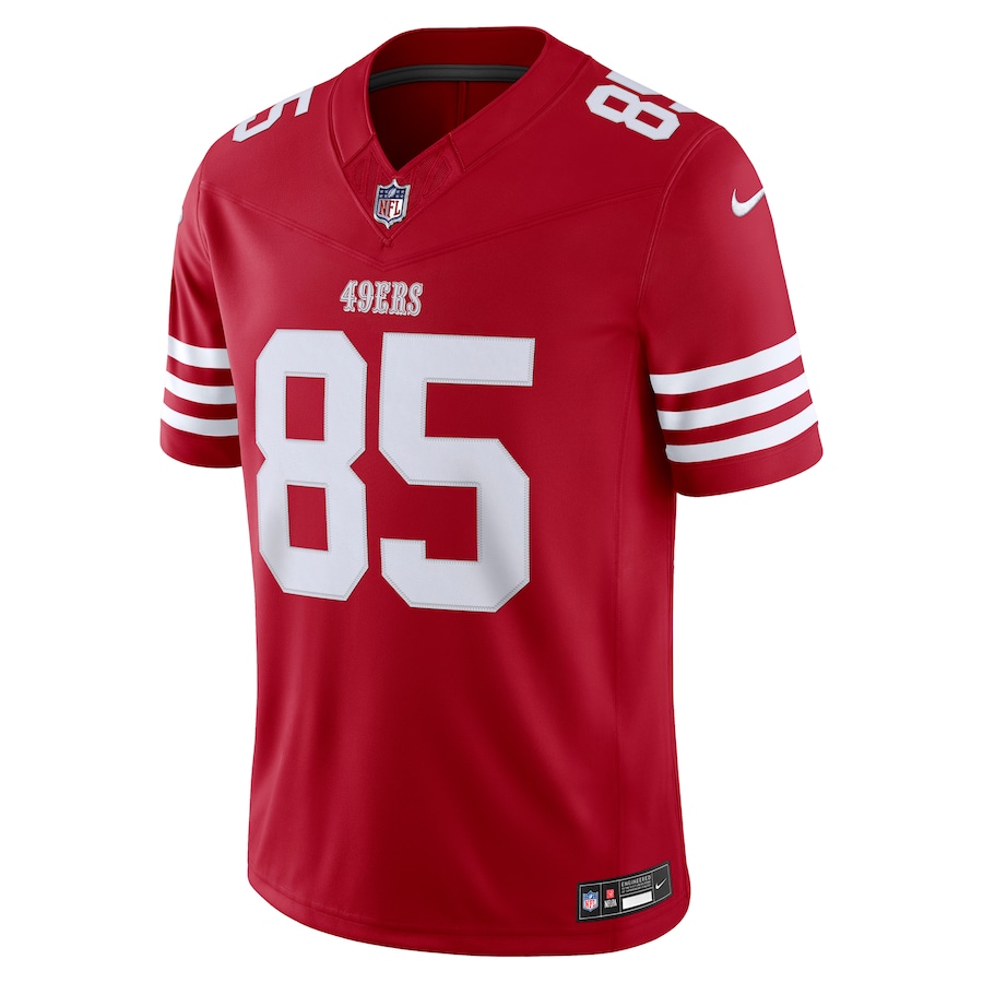 George Kittle San Francisco 49ers Nike Team Vapor F.U.S.E. Stitched Limited Jersey - Scarlet thumbnail 3
