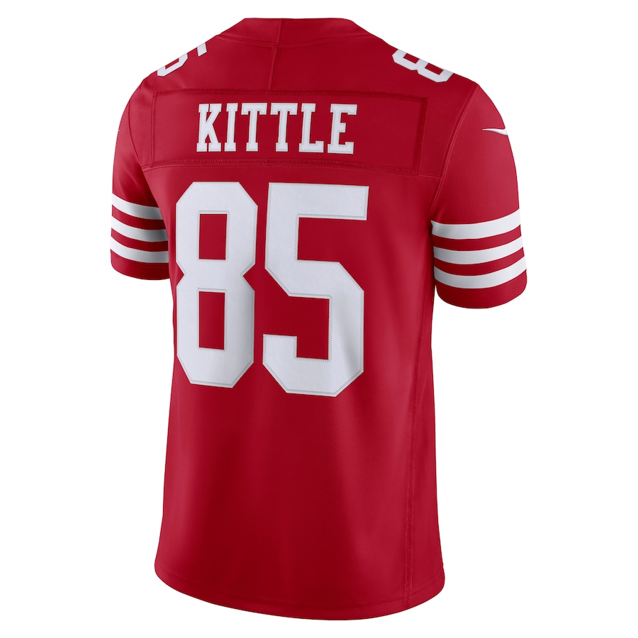 George Kittle San Francisco 49ers Nike Team Vapor F.U.S.E. Stitched Limited Jersey - Scarlet thumbnail 4