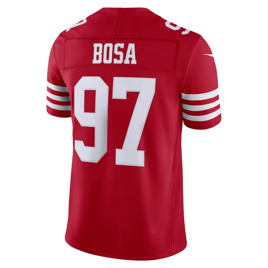 Nick Bosa San Francisco 49ers Nike Team Vapor F.U.S.E. Stitched Limited Jersey - Scarlet thumbnail 4