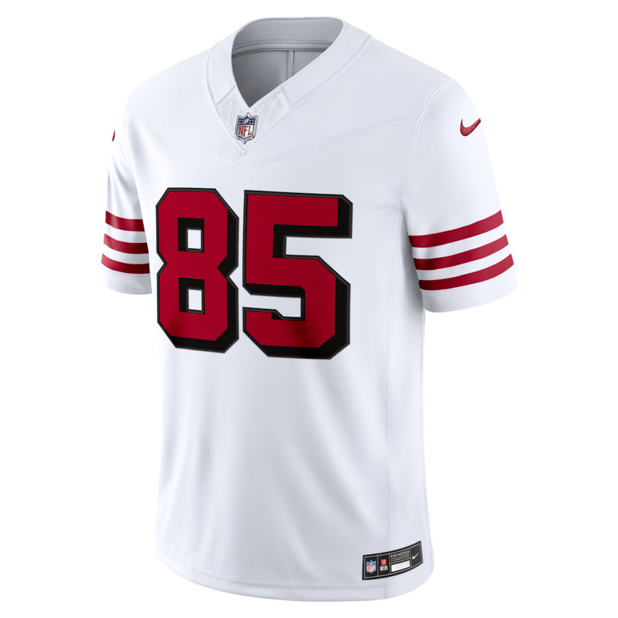 George Kittle San Francisco 49ers Nike Alternate Vapor F.U.S.E. Stitched Limited Jersey - White thumbnail 3