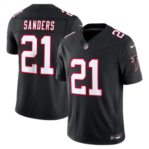 Deion Sanders Atlanta Falcons Nike Alternate Throwback Vapor F.U.S.E. Stitched Retired Limited Jersey - Black