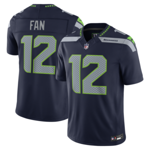 12s Seattle Seahawks Nike Team Vapor F.U.S.E. Stitched Limited Jersey - College Navy