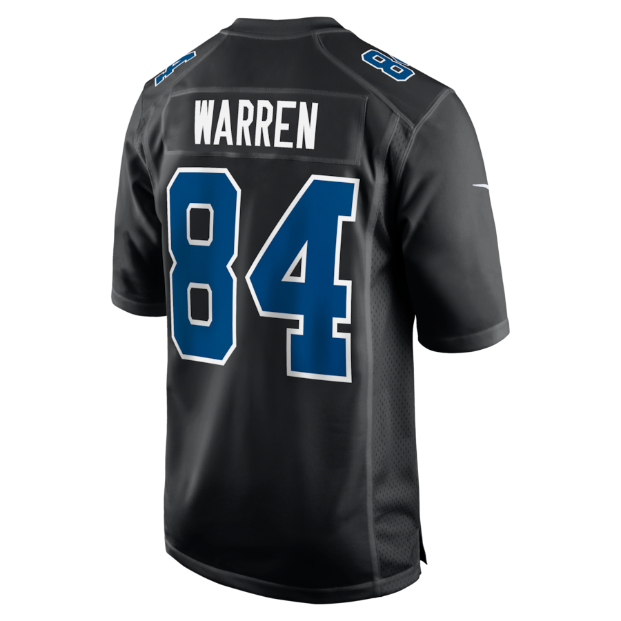 Tyler Warren Indianapolis Colts Nike Fashion Game Jersey - Carbon Black thumbnail 4