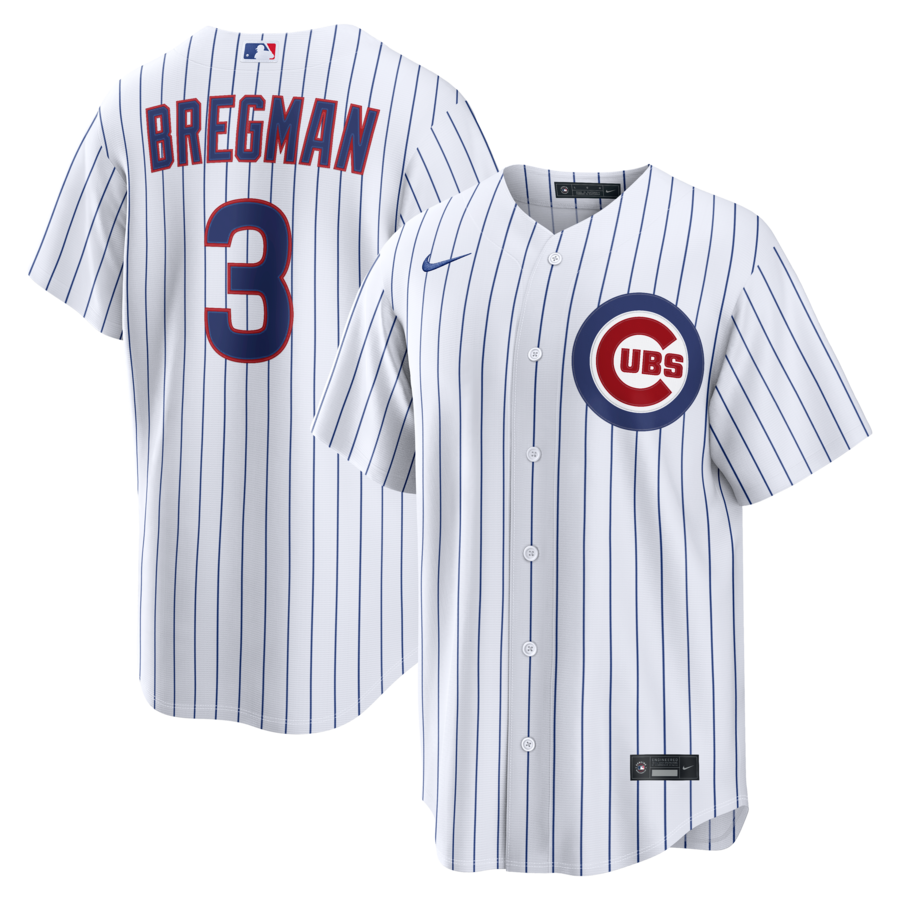 Alex Bregman Chicago Cubs Nike Home Replica Jersey - White thumbnail 1