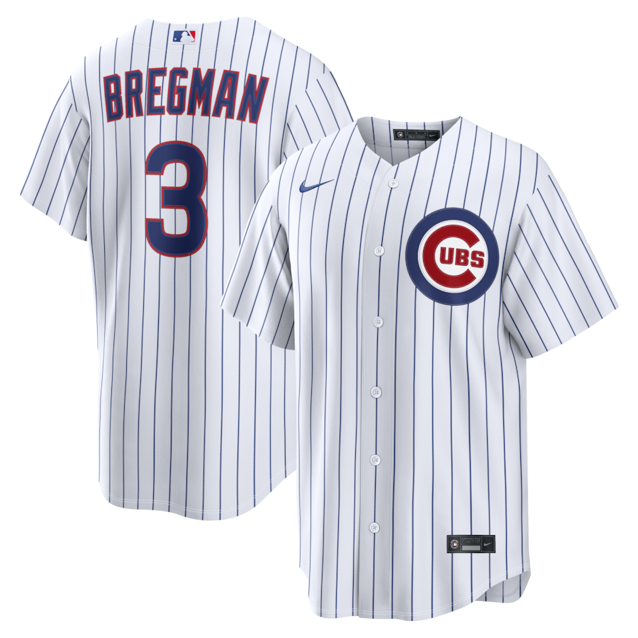 Alex Bregman Chicago Cubs Nike Home Replica Jersey - White thumbnail 2