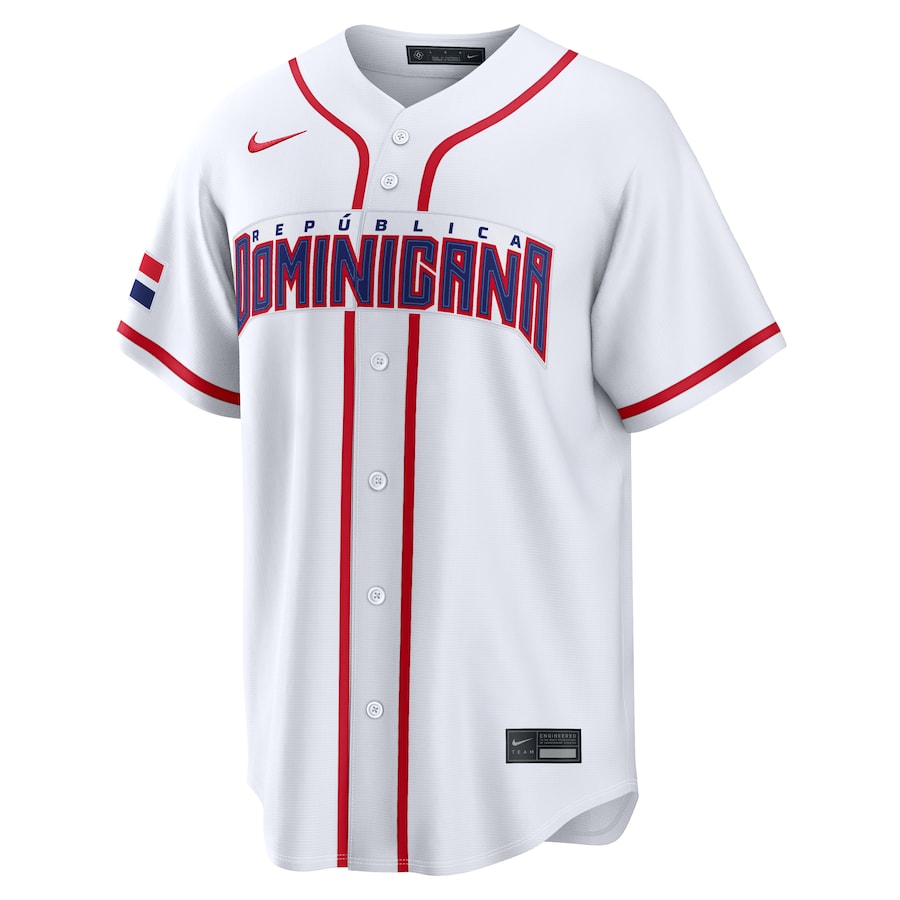Juan Soto Dominican Republic Baseball Nike 2026 World Baseball Classic Home Stadium Jersey - White thumbnail 3