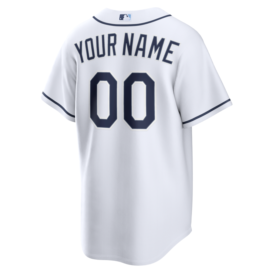 Tampa Bay Rays Nike Home Replica Custom Jersey - White thumbnail 4