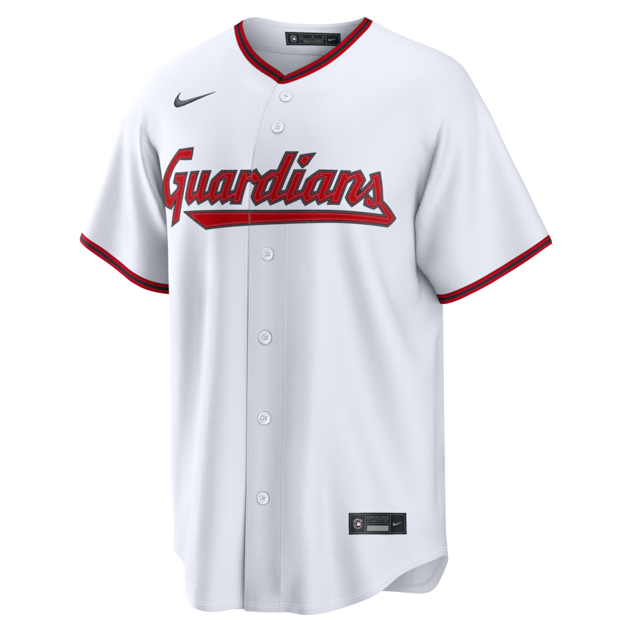 Cleveland Guardians Nike Home Replica Custom Jersey - White thumbnail 3