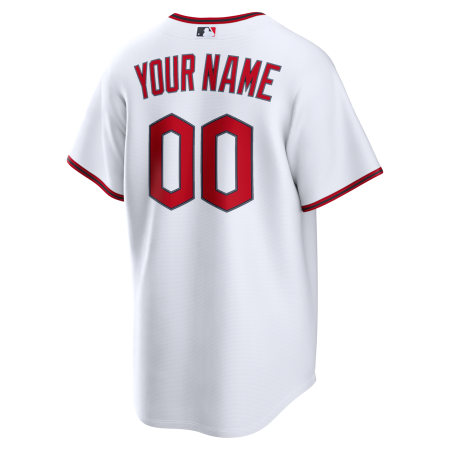 Cleveland Guardians Nike Home Replica Custom Jersey - White thumbnail 4
