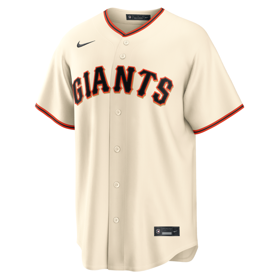 San Francisco Giants Nike Home Replica Custom Jersey - Cream thumbnail 3