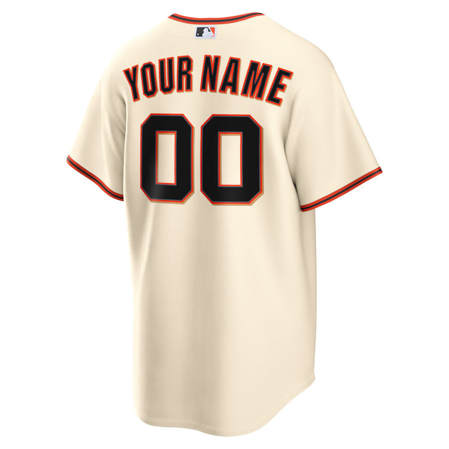 San Francisco Giants Nike Home Replica Custom Jersey - Cream thumbnail 4