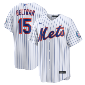 Carlos Beltran New York Mets Nike Home Replica 2026 Hall of Fame Patch Jersey - White